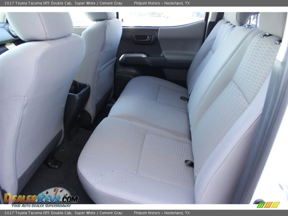 2017 Toyota Tacoma SR5 Double Cab Super White / Cement Gray Photo #23
