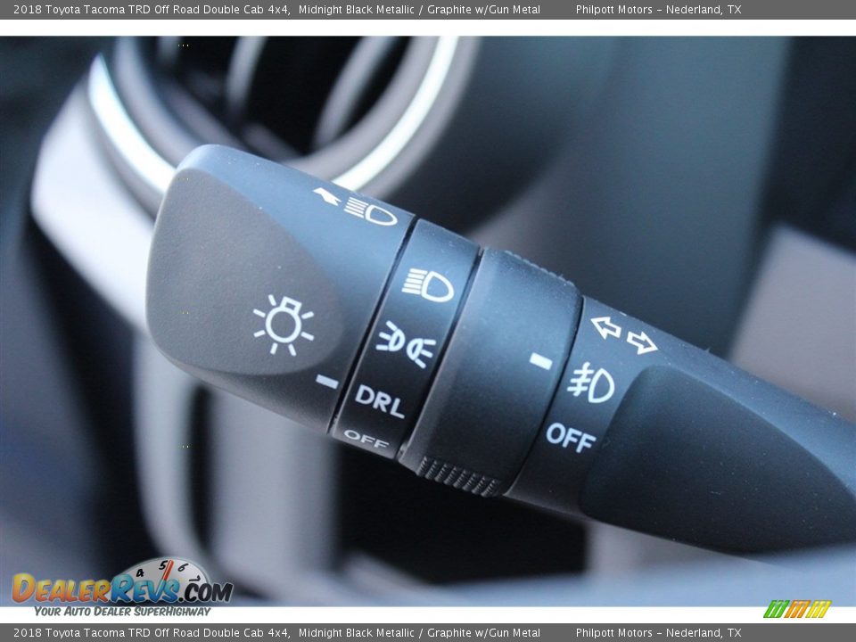 2018 Toyota Tacoma TRD Off Road Double Cab 4x4 Midnight Black Metallic / Graphite w/Gun Metal Photo #22