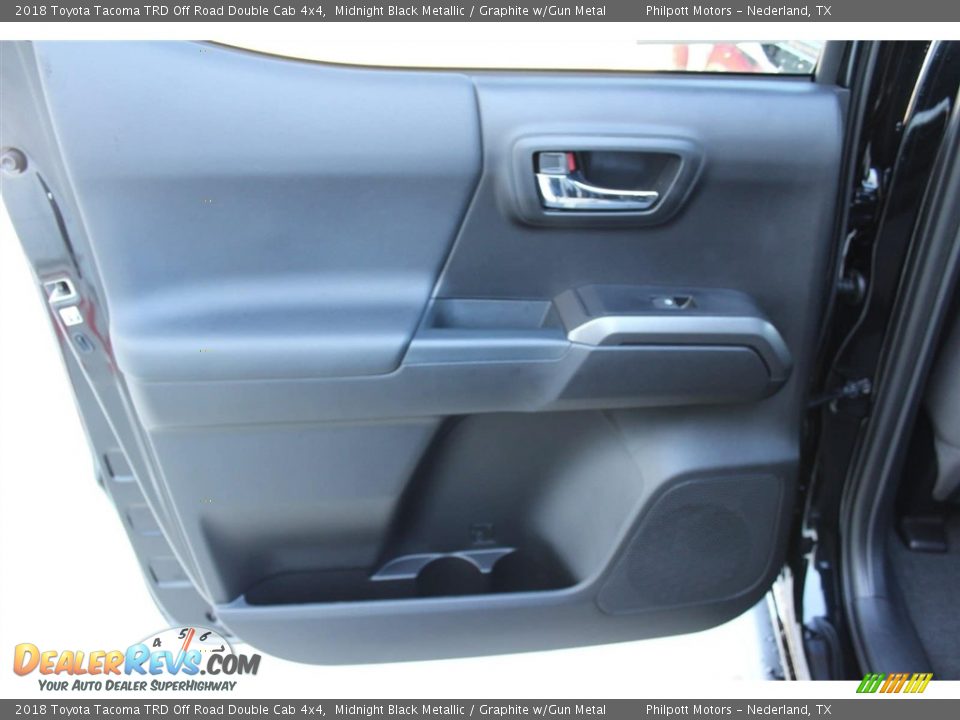 2018 Toyota Tacoma TRD Off Road Double Cab 4x4 Midnight Black Metallic / Graphite w/Gun Metal Photo #23
