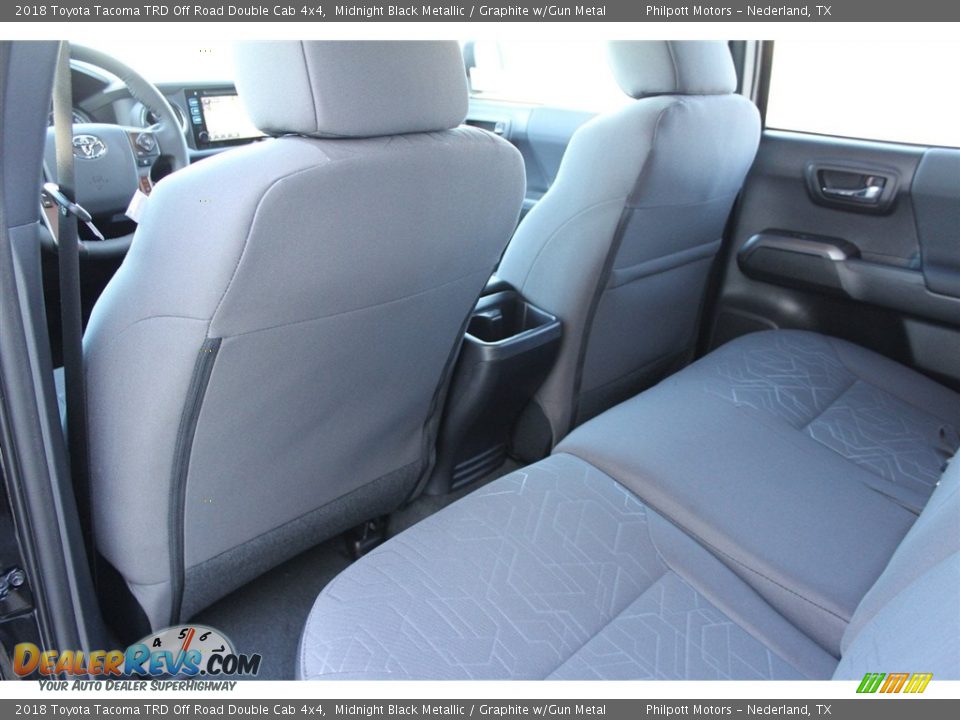 2018 Toyota Tacoma TRD Off Road Double Cab 4x4 Midnight Black Metallic / Graphite w/Gun Metal Photo #24