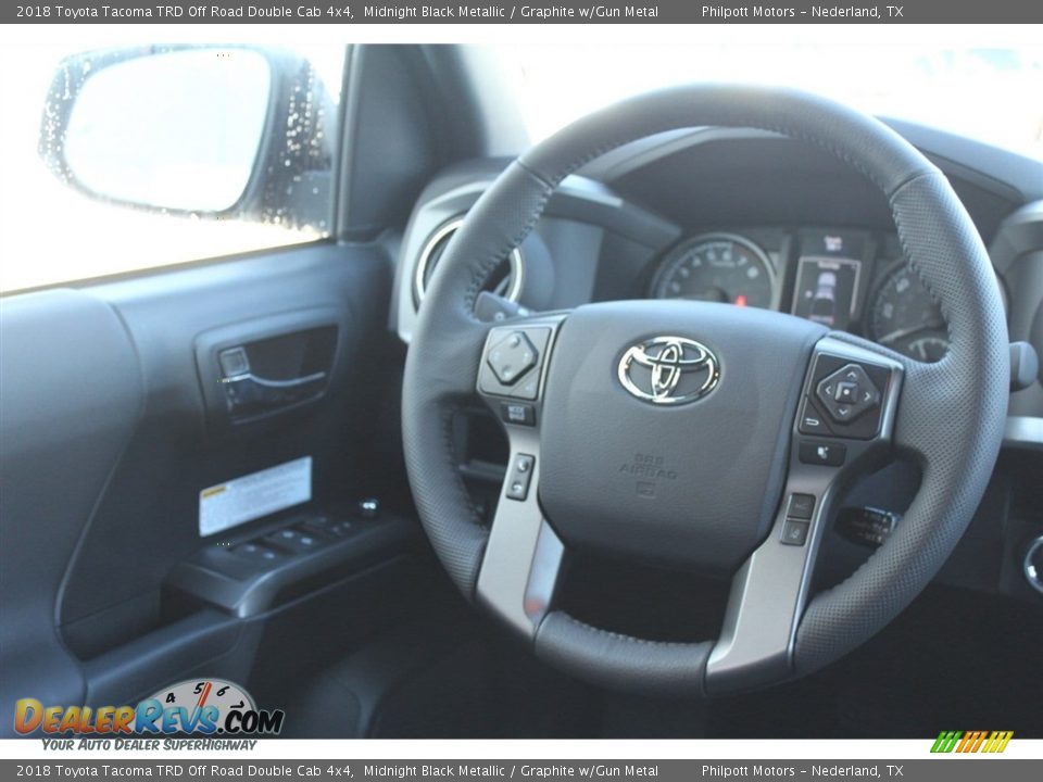 2018 Toyota Tacoma TRD Off Road Double Cab 4x4 Midnight Black Metallic / Graphite w/Gun Metal Photo #27