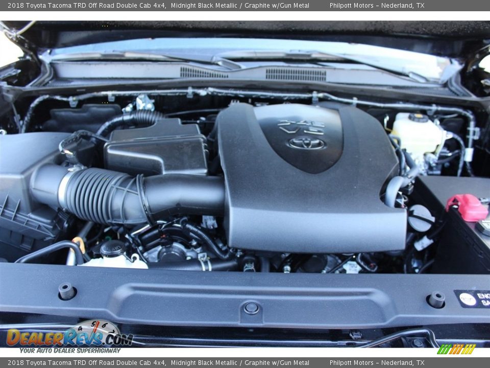 2018 Toyota Tacoma TRD Off Road Double Cab 4x4 Midnight Black Metallic / Graphite w/Gun Metal Photo #29