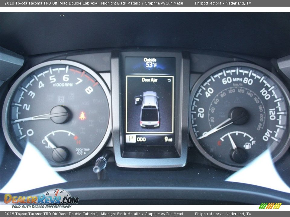 2018 Toyota Tacoma TRD Off Road Double Cab 4x4 Midnight Black Metallic / Graphite w/Gun Metal Photo #30