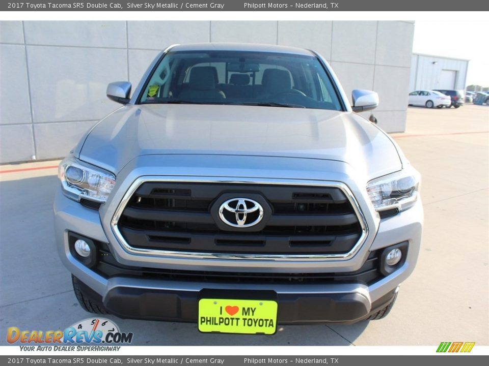 2017 Toyota Tacoma SR5 Double Cab Silver Sky Metallic / Cement Gray Photo #2
