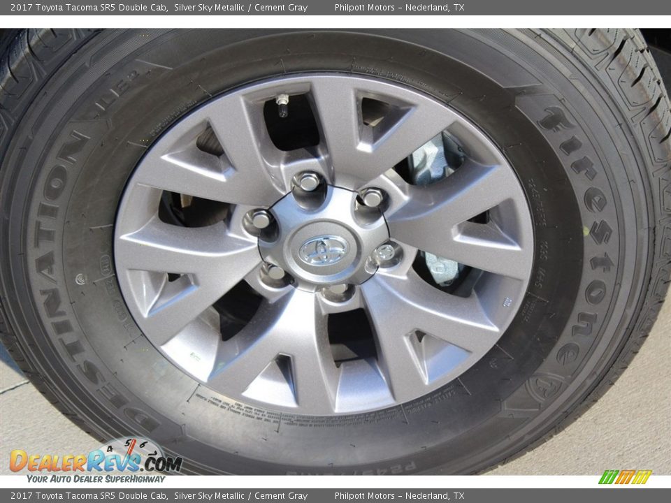 2017 Toyota Tacoma SR5 Double Cab Silver Sky Metallic / Cement Gray Photo #4