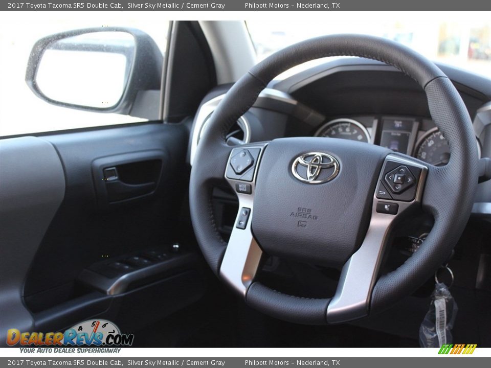 2017 Toyota Tacoma SR5 Double Cab Silver Sky Metallic / Cement Gray Photo #24