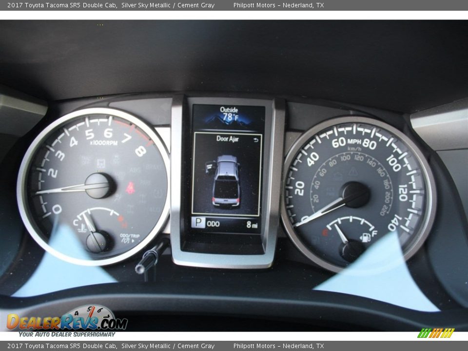 2017 Toyota Tacoma SR5 Double Cab Silver Sky Metallic / Cement Gray Photo #27