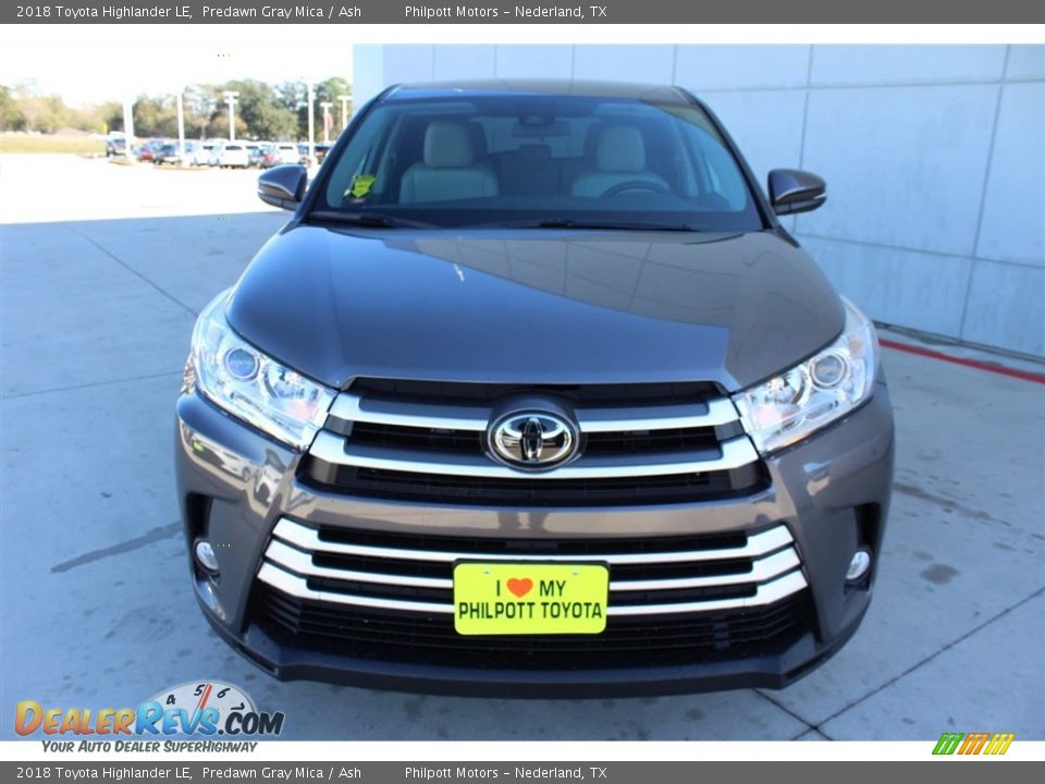 2018 Toyota Highlander LE Predawn Gray Mica / Ash Photo #2
