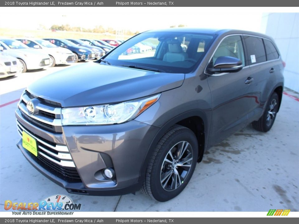 2018 Toyota Highlander LE Predawn Gray Mica / Ash Photo #3