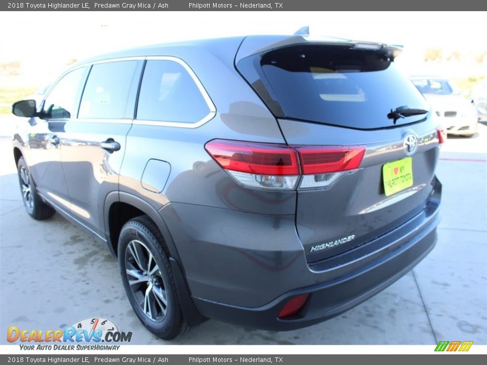 2018 Toyota Highlander LE Predawn Gray Mica / Ash Photo #6