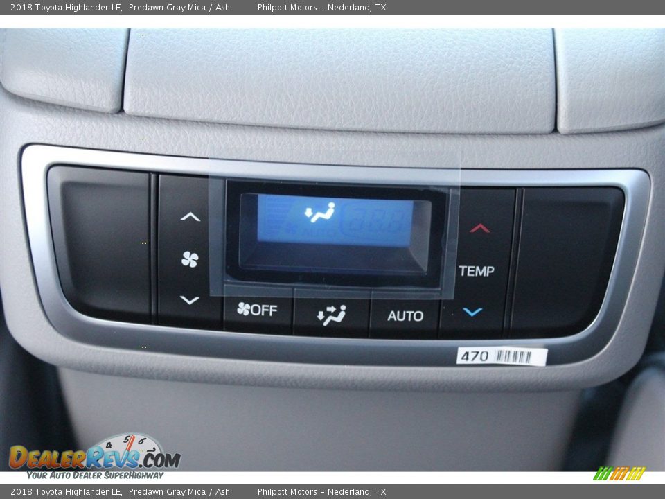 2018 Toyota Highlander LE Predawn Gray Mica / Ash Photo #24