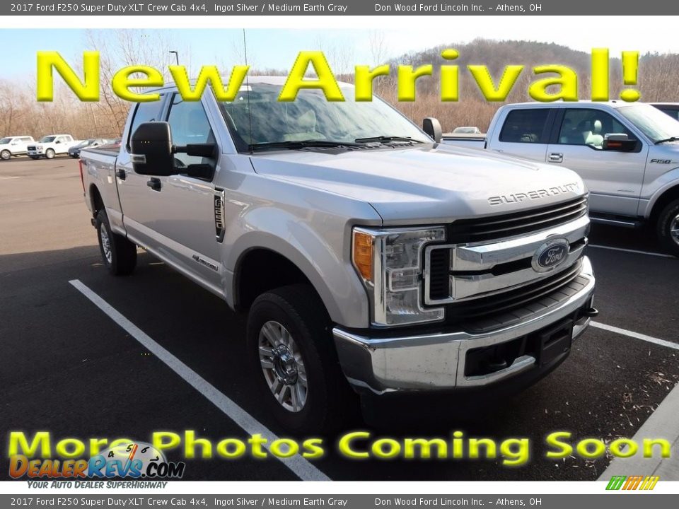 2017 Ford F250 Super Duty XLT Crew Cab 4x4 Ingot Silver / Medium Earth Gray Photo #1