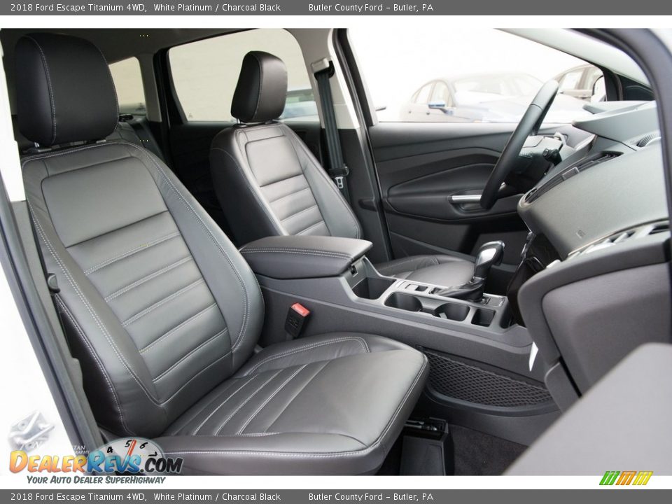 2018 Ford Escape Titanium 4WD White Platinum / Charcoal Black Photo #9