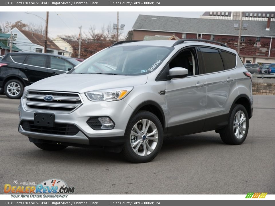 2018 Ford Escape SE 4WD Ingot Silver / Charcoal Black Photo #1