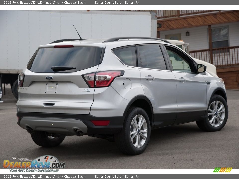 2018 Ford Escape SE 4WD Ingot Silver / Charcoal Black Photo #4