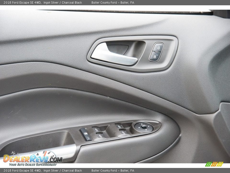 2018 Ford Escape SE 4WD Ingot Silver / Charcoal Black Photo #5