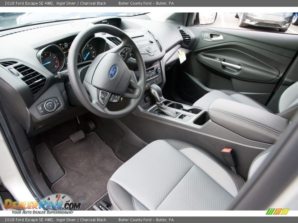 2018 Ford Escape SE 4WD Ingot Silver / Charcoal Black Photo #7