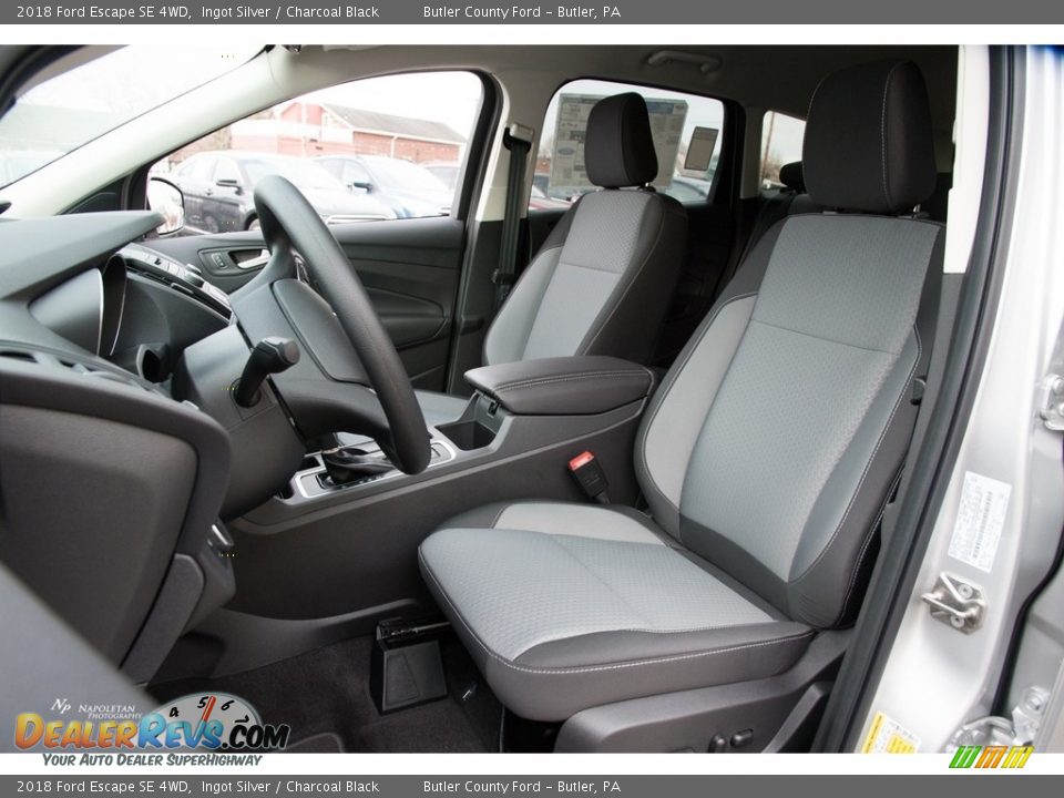 2018 Ford Escape SE 4WD Ingot Silver / Charcoal Black Photo #8