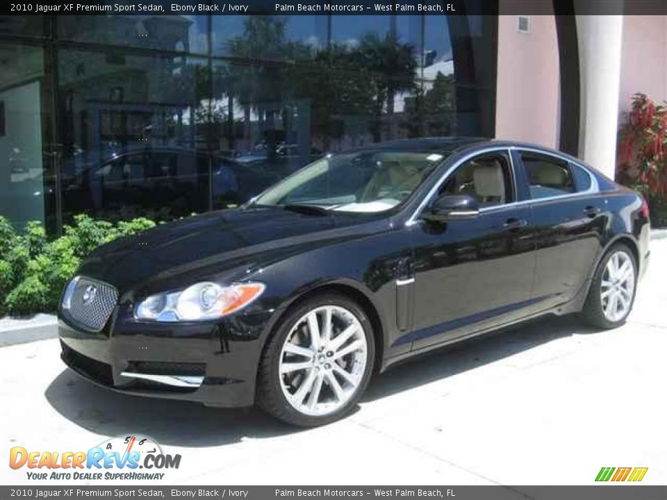 2010 Jaguar XF Premium Sport Sedan Ebony Black / Ivory Photo #1