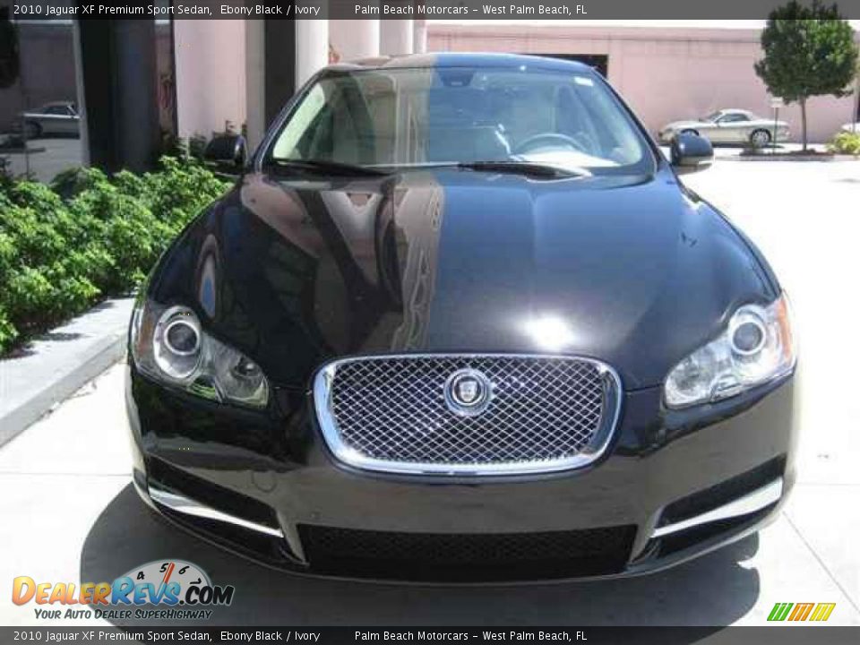 2010 Jaguar XF Premium Sport Sedan Ebony Black / Ivory Photo #2