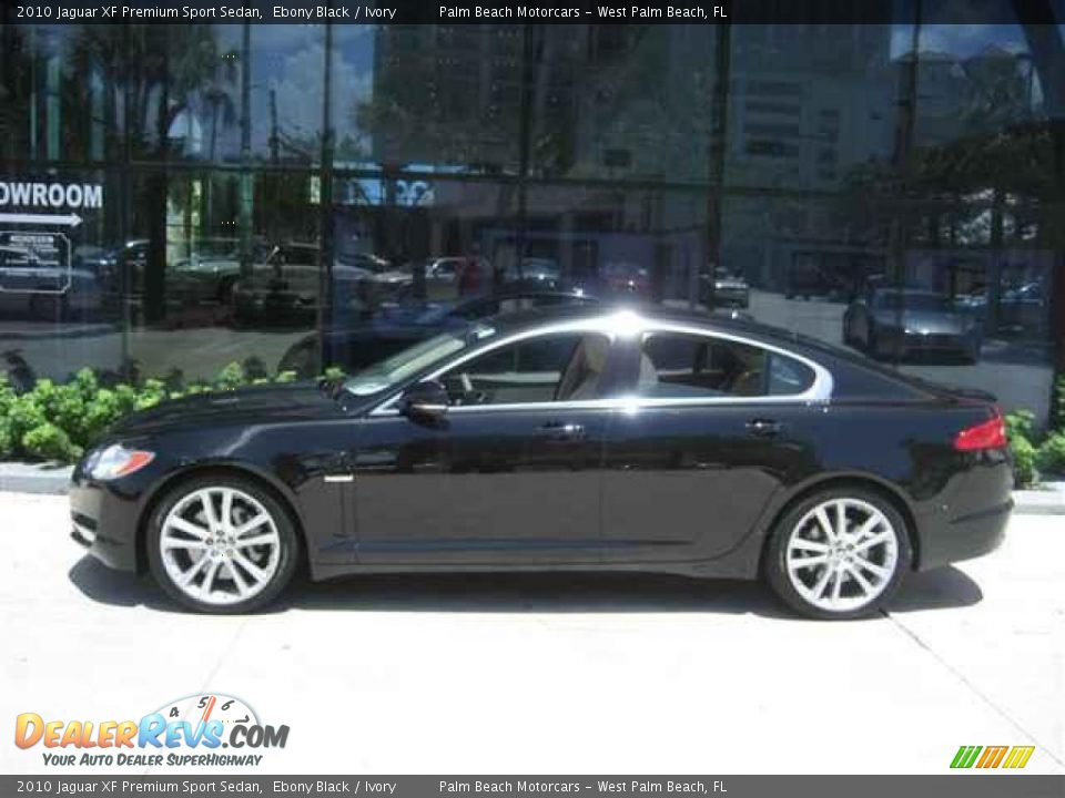 2010 Jaguar XF Premium Sport Sedan Ebony Black / Ivory Photo #3