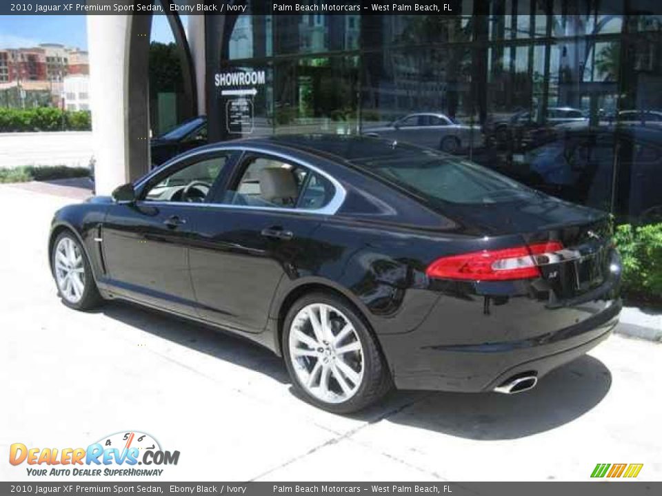 2010 Jaguar XF Premium Sport Sedan Ebony Black / Ivory Photo #4