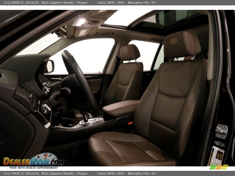 2014 BMW X3 xDrive28i Black Sapphire Metallic / Mojave Photo #5