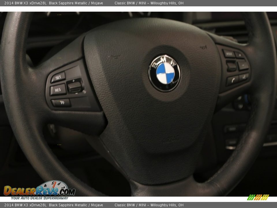 2014 BMW X3 xDrive28i Black Sapphire Metallic / Mojave Photo #6