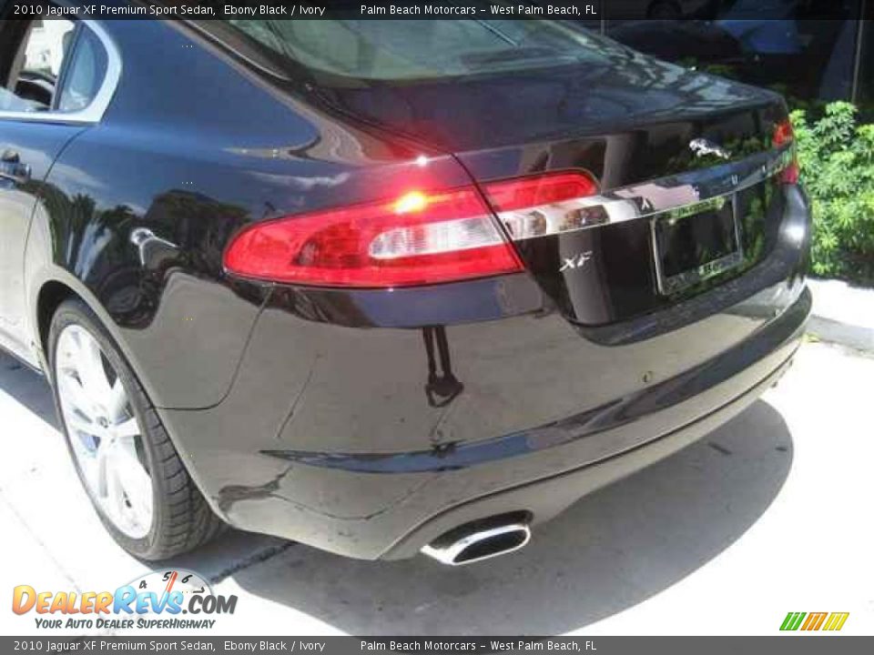 2010 Jaguar XF Premium Sport Sedan Ebony Black / Ivory Photo #6
