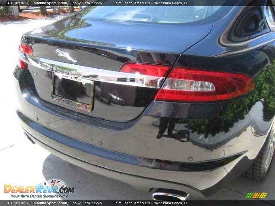 2010 Jaguar XF Premium Sport Sedan Ebony Black / Ivory Photo #7