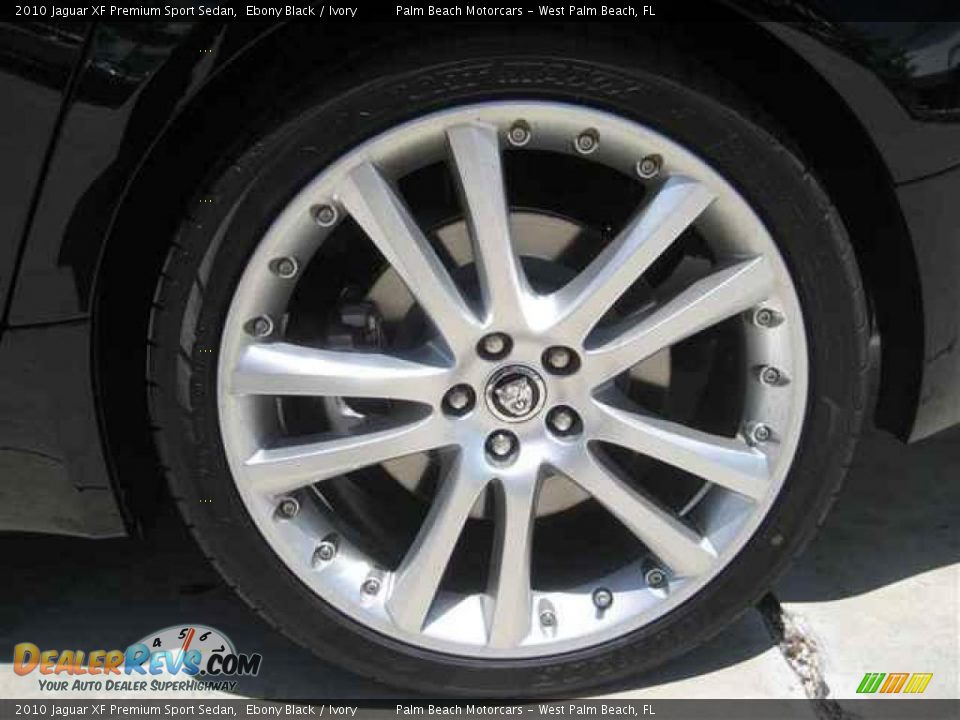 2010 Jaguar XF Premium Sport Sedan Ebony Black / Ivory Photo #9