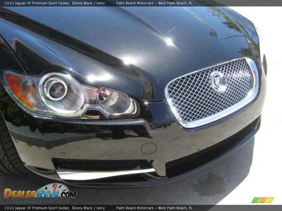 2010 Jaguar XF Premium Sport Sedan Ebony Black / Ivory Photo #10