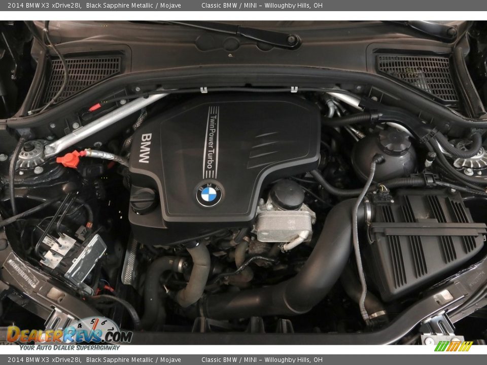 2014 BMW X3 xDrive28i Black Sapphire Metallic / Mojave Photo #18