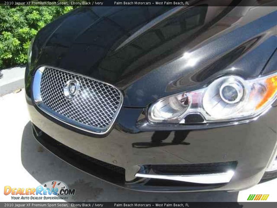 2010 Jaguar XF Premium Sport Sedan Ebony Black / Ivory Photo #11