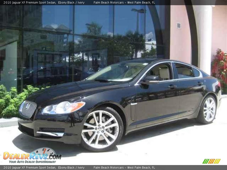 2010 Jaguar XF Premium Sport Sedan Ebony Black / Ivory Photo #12