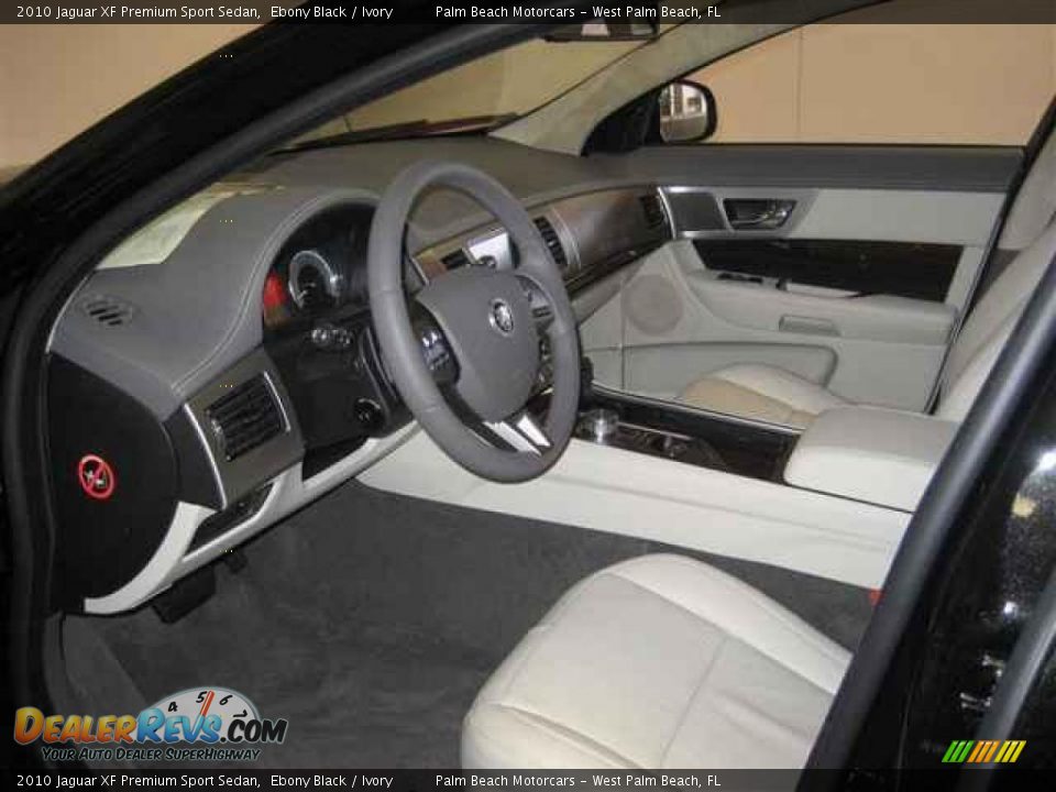 2010 Jaguar XF Premium Sport Sedan Ebony Black / Ivory Photo #13