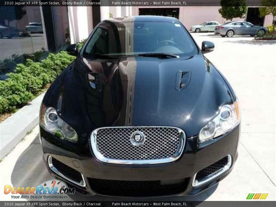 2010 Jaguar XF XFR Sport Sedan Ebony Black / Charcoal Photo #2