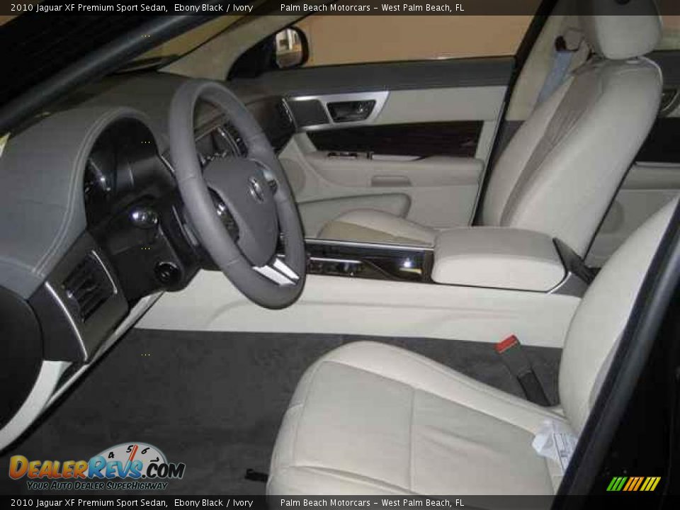 2010 Jaguar XF Premium Sport Sedan Ebony Black / Ivory Photo #15