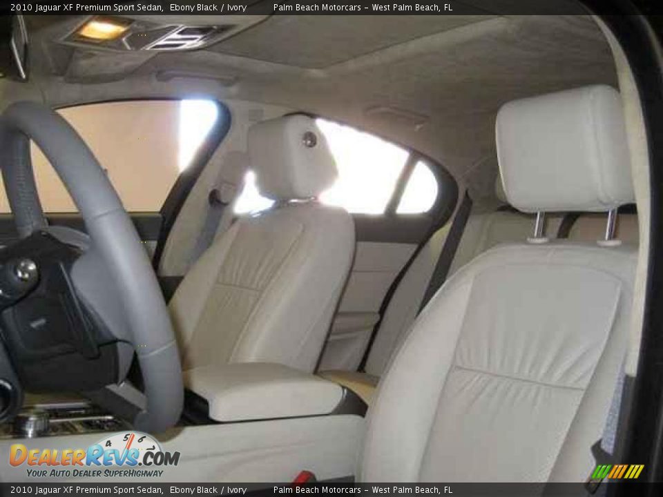 2010 Jaguar XF Premium Sport Sedan Ebony Black / Ivory Photo #16