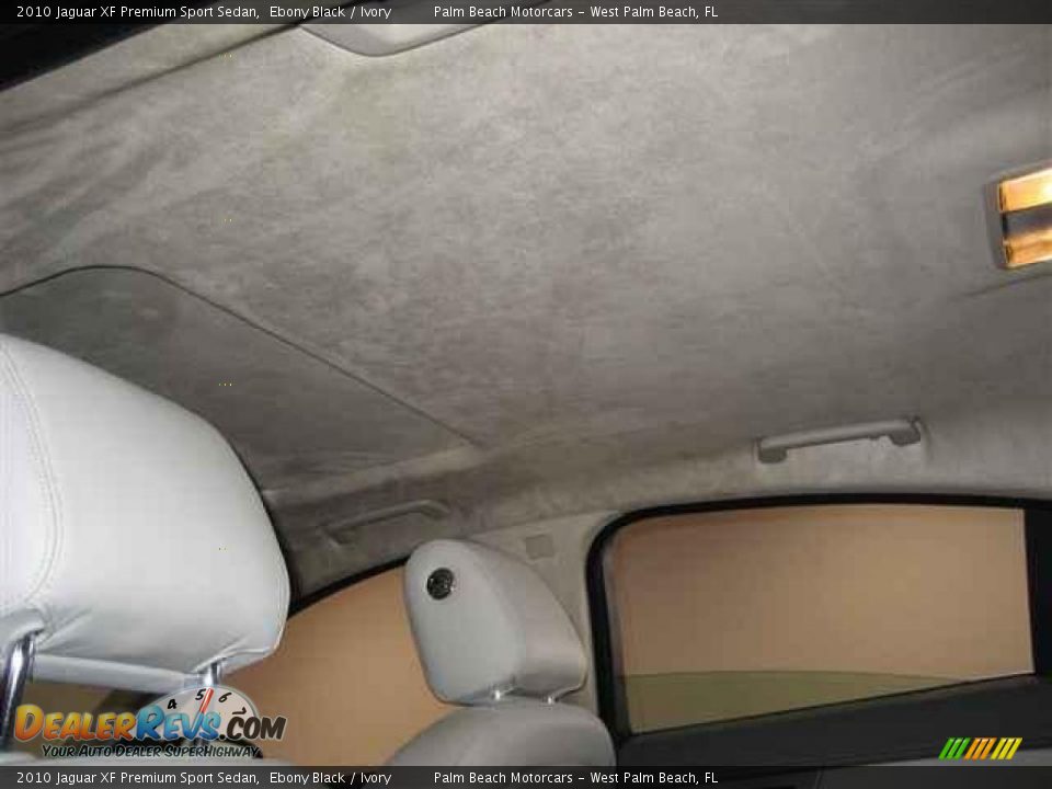 2010 Jaguar XF Premium Sport Sedan Ebony Black / Ivory Photo #18