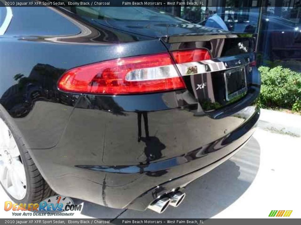 2010 Jaguar XF XFR Sport Sedan Ebony Black / Charcoal Photo #6