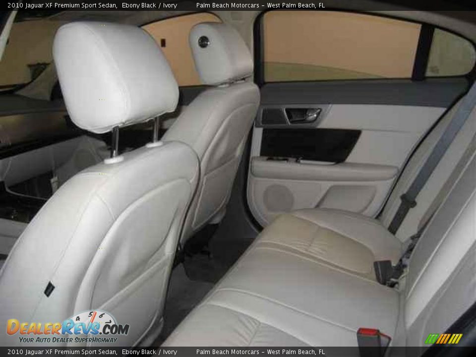 2010 Jaguar XF Premium Sport Sedan Ebony Black / Ivory Photo #19