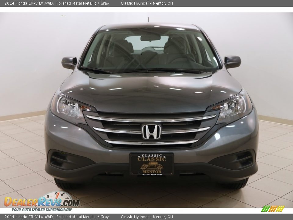 2014 Honda CR-V LX AWD Polished Metal Metallic / Gray Photo #2