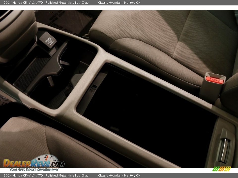 2014 Honda CR-V LX AWD Polished Metal Metallic / Gray Photo #12