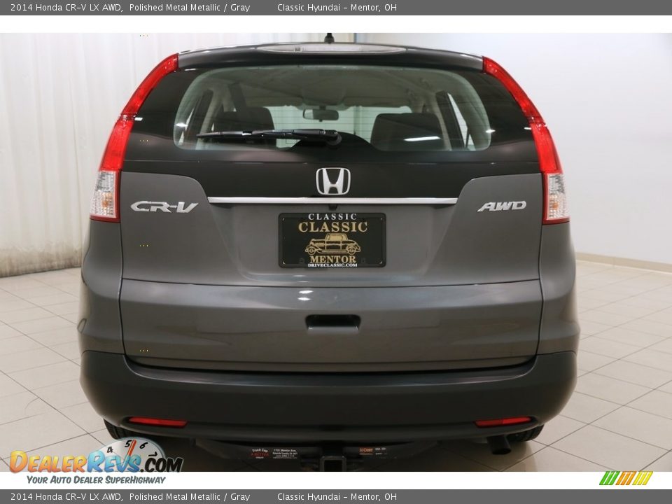 2014 Honda CR-V LX AWD Polished Metal Metallic / Gray Photo #16