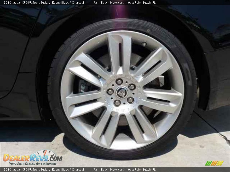 2010 Jaguar XF XFR Sport Sedan Ebony Black / Charcoal Photo #11