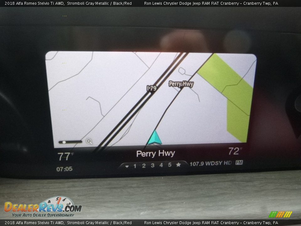 2018 Alfa Romeo Stelvio Ti AWD Stromboli Gray Metallic / Black/Red Photo #24