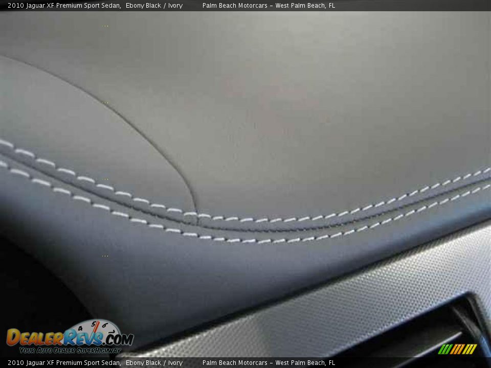 2010 Jaguar XF Premium Sport Sedan Ebony Black / Ivory Photo #25