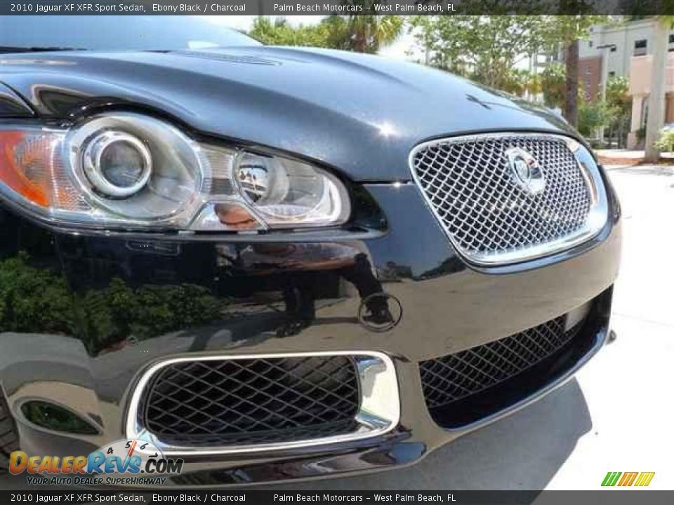 2010 Jaguar XF XFR Sport Sedan Ebony Black / Charcoal Photo #13