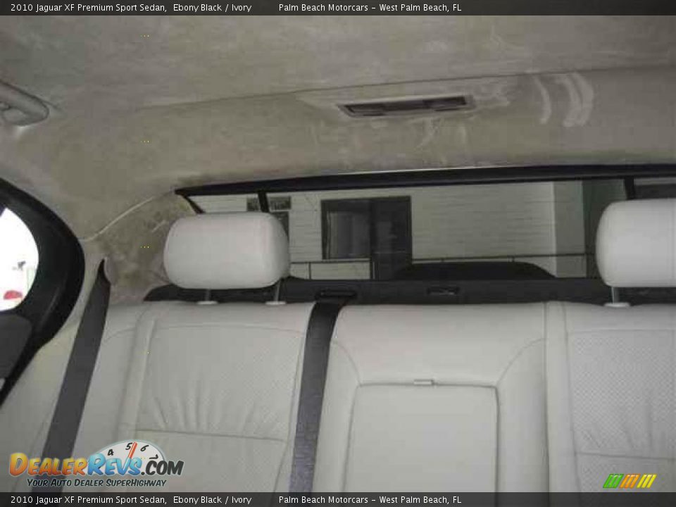 2010 Jaguar XF Premium Sport Sedan Ebony Black / Ivory Photo #26